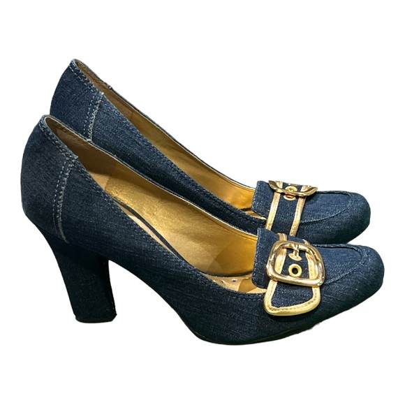 BCBG Blue Denim Heels 4”. New with box Women’s Size 41 - Picture 5 of 7